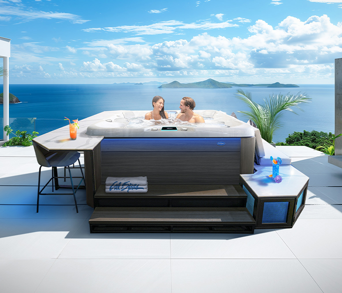 Calspas hot tub being used in a family setting - Lynwood